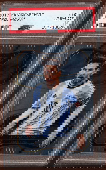 2017 Panini Select #76 Lionel Messi PSA 10