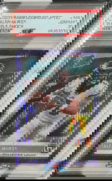 2020 optic purple shock Jalen hurts PSA 10