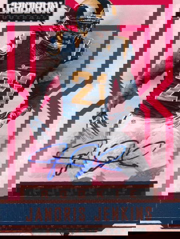 2012 Panini Gridiron Janoris Jenkins Red #244 Auto 058/499