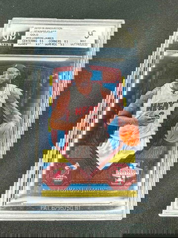 2013 Lebron James Panini Innovation Stained Glass Black Gold BGS 9 #15 Clear SP RARE LOW POP