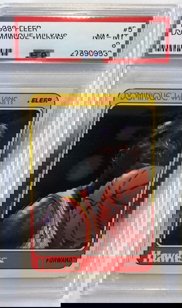 1988 Fleer Dominique Wilkins PSA 8 #5