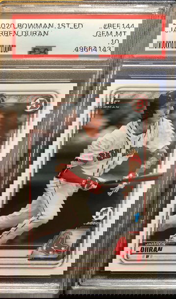 Jarren Duran 2020 Bowman 1st edition PSA 10