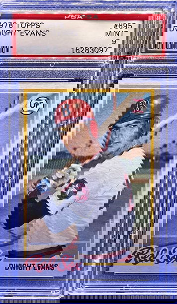 1978 Topps #695 Dwight Evans Boston Red Sox PSA 9 MINT
