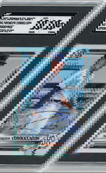 2021 Bowman Chrome Draft SPENCER TORKELSON Auto Image Variation REFRACTOR #'d 32/99 SGC 10 GEM MINT Pop 1