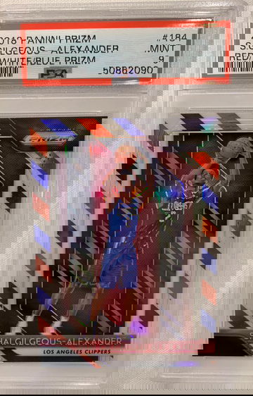 2018 Shai Gilgeous-Alexander Prizm Red White Blue PSA 9 RC