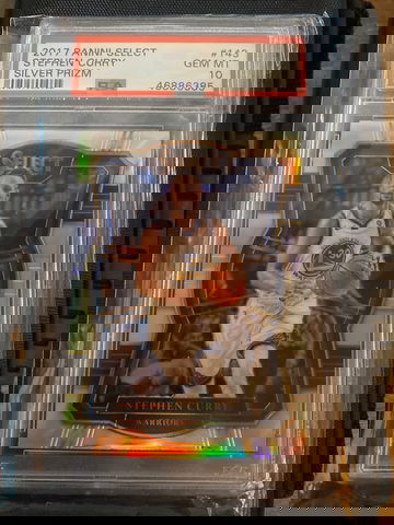 2017 Panini Select  Silver Prizm  Stephen Curry  PSA 10  Golden State Warriors