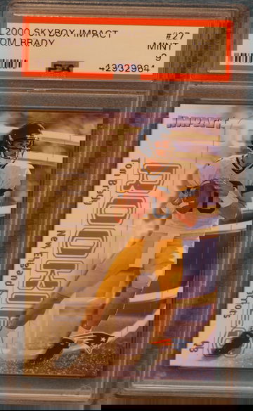 2000 Skybox Impact #27 Tom Brady New England Patriots PSA 9 Mint 