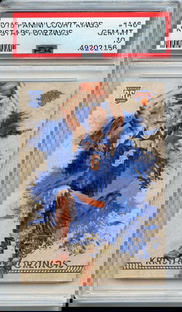 Kristaps Porzingis 2015 Panini Court Kings Rookie PSA 10