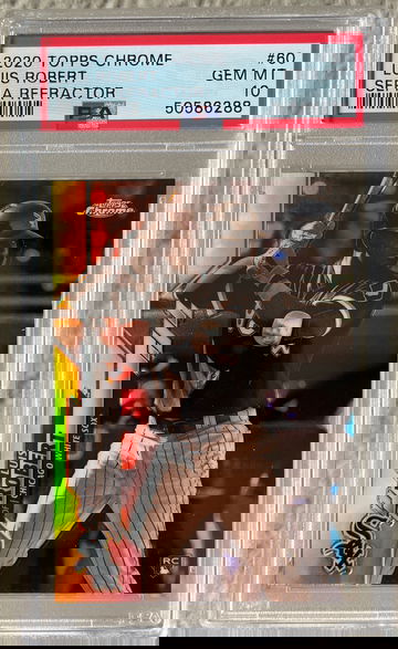 2020 Topps Chrome Luis Robert Sepia Refractor RC PSA 10 #60 🔥