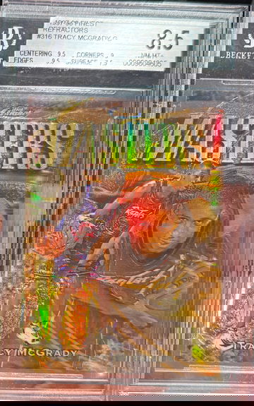 1997 Finest Tracy McGrady Rookie Gold Refractor /289 BGS 8.5