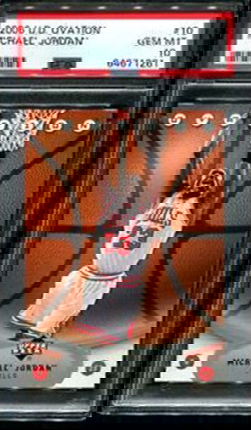 2006 Upper Deck UD Ovation 10 Michael Jordan Chicago Bulls PSA 10 Gem Mint