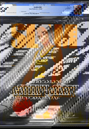 CAITLIN CLARK Rookie Slam Magazine #249 April May 2024 Graded CGC 9.8