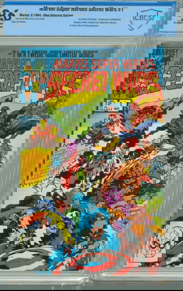 Marvel Super Heroes Secret Wars #1 CBCS 9.6 Blue Galactus Variant
