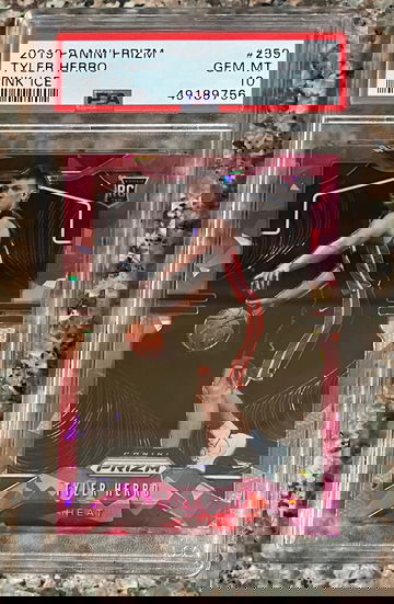 2019 Panini Prizm Pink Ice #259 Tyler Herro PSA 10 GEM MT