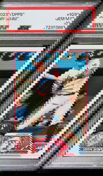 2023 Josh Jung 2023 Topps #529 Rookie PSA 10