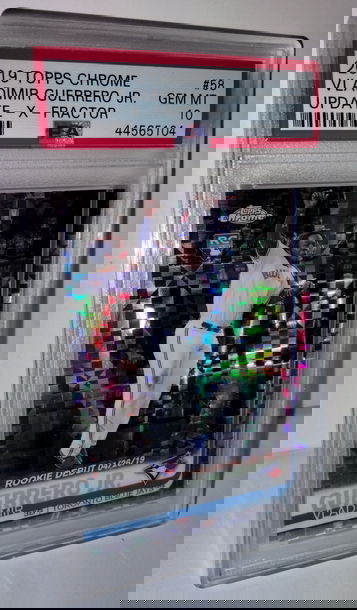 Vladimir Guerrero Jr 2019 Topps Chrome Update X-Fractor /199 PSA 10 #58 RC Rookie Debut