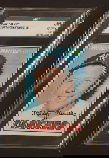 1967 Topps #150 Mickey Mantle SGC 4.5