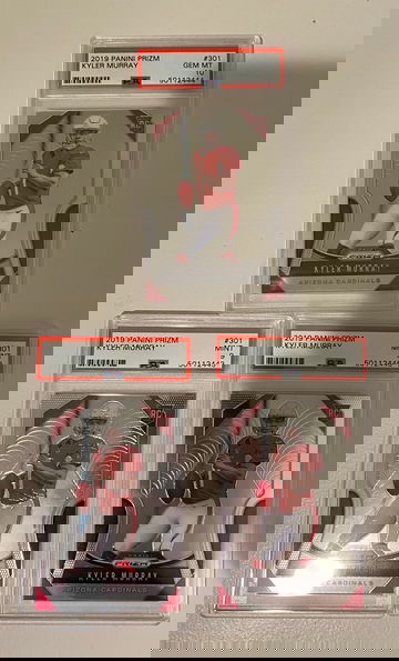 3x Kyler Murray 2019 Prizm Psa 10 and 2 Psa 9 