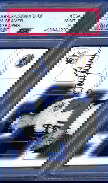 1999 SP Signature Autographs Tom Seaver #TSe *PSA 9* Auto New York Mets Deceased