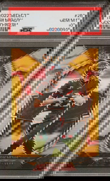 2022 Panini Select Tom Brady Gold Refractor /10! PSA 10! GOAT! 