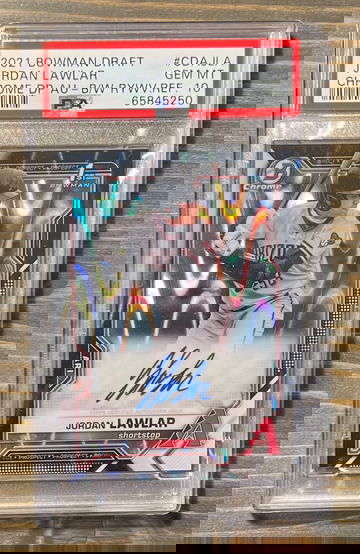 Jordan Lawlar BW Raywave auto PSA 10