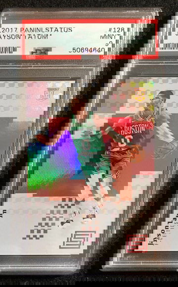Jayson Tatum 2017-18 Panini Status RC #128 Rookie PSA 9