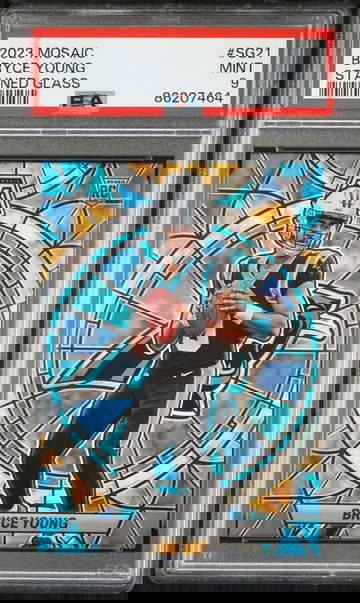 2023 Mosaic Bryce Young Stained Glass PSA 9 Mint #SG21 RC Panthers