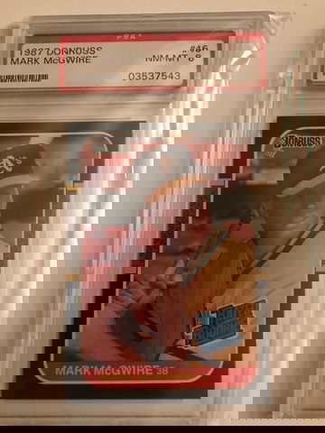 PSA 8 Mark McGwire Near Mint 8 1987 Donruss Rated Rookie