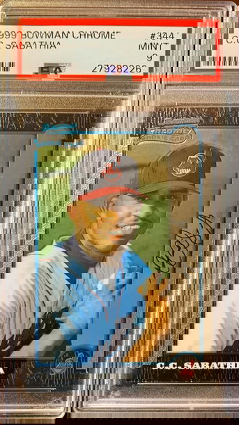 1999 Bowman Chrome CC Sabatia RC PSA 9 Mint