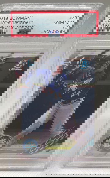 2019 Bowman Prospects Chrome #33 Julio Rodriguez PSA 10