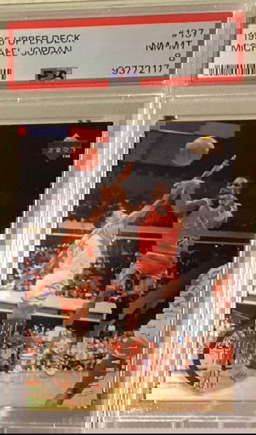 1995-96 Upper Deck #137 Michael Jordan ROO  PSA 8