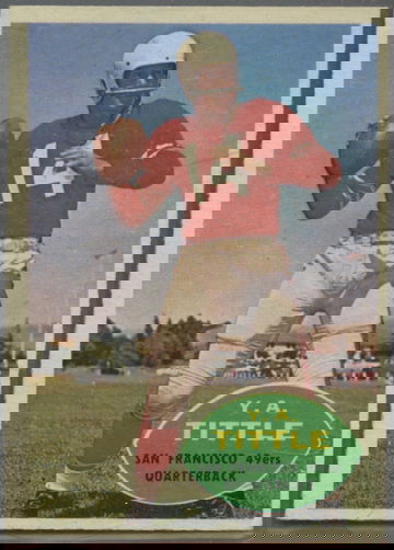 1960 Topps #113 Y.A. Tittle San Francisco 49ers 