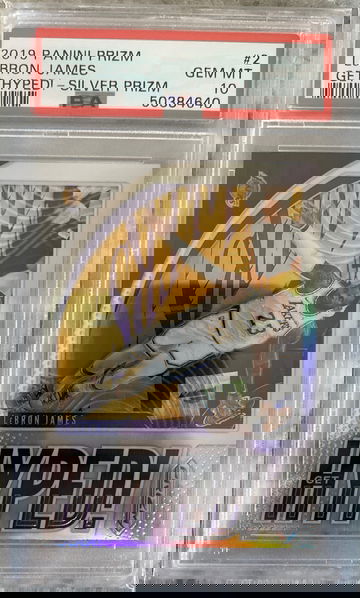 Lebron James Silver Prizm  Get Hyped PSA 10