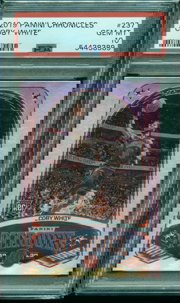 2019-2020 Panini Chronicles Marquee Coby White Rookie #237 PSA 10 GEM MINT