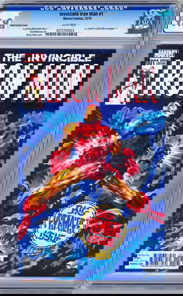 INVINCIBLE IRON MAN #1 CGC 9.8 TIMM VARIANT *1968 IRON MAN #1 HOMAGE COVER* 2015