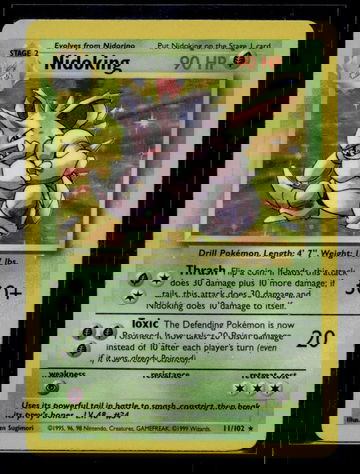 1999 Pokémon Base Set Nidoking #11/102 Holo