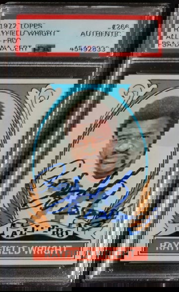 Rayfield Wright Autographed 1972 Topps All Pro