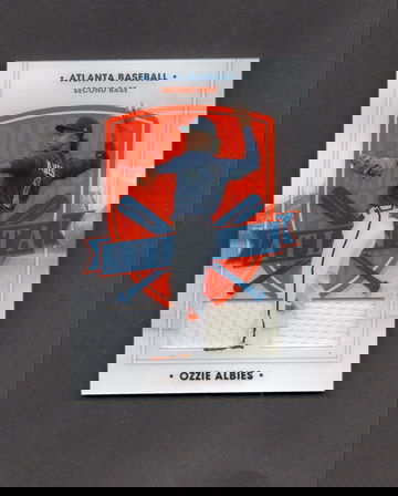 2021 Chronicles America's Pastime #78 Ozzie Albies Dual Jersey Relic Braves