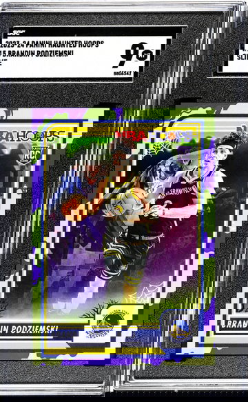 2023-24 Panini Haunted Hoops #15 Brandin Podziemski Slime SGC 9