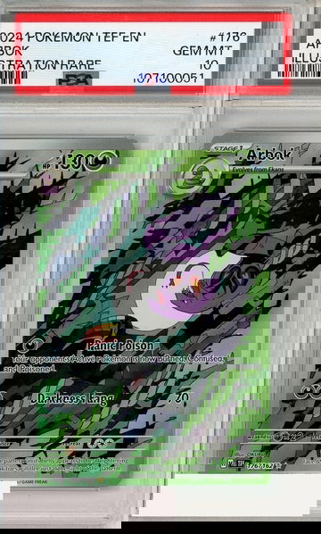 2024 POKEMON TEF EN-TEMPORAL FORCES ARBOK #176 ILLUST RARE PSA 10