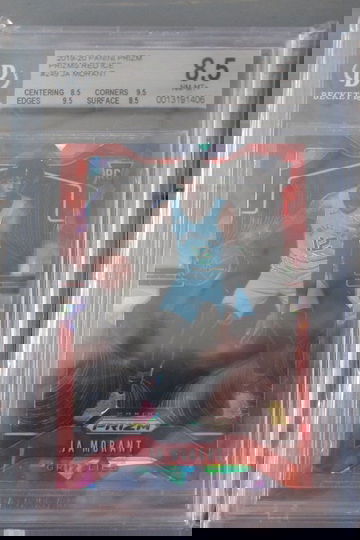 Ja Morant RC 2019 Panini Prizm Red Ice Refractor BGS 8.5