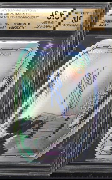 2019 Bowman Sterling Die Cut JULIO RODRIGUEZ Auto 10 BGS 9.5 Gem Mint #5/75 Rc