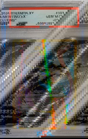 2016 Pokémon XY Mewtwo Ex PSA 10