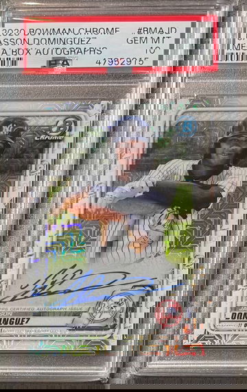 2020 Bowman Chrome Mega Jasson Dominguez Auto RC PSA 10