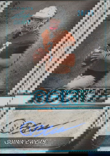  2022 Leaf Ultimate Draft QUINN EWERS Rookies AUTO Blue Card #/35 #RA-QE1