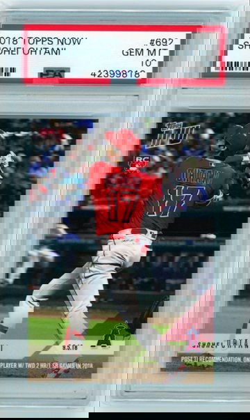 2018 Topps Now #692 Shohei Ohtani PSA 10 GEM MINT!