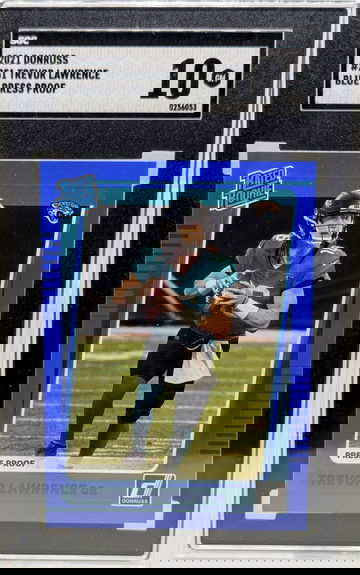 2021 Donruss Trevor Lawrence #251 SGC 10 Blue Press Proof Rookie RC