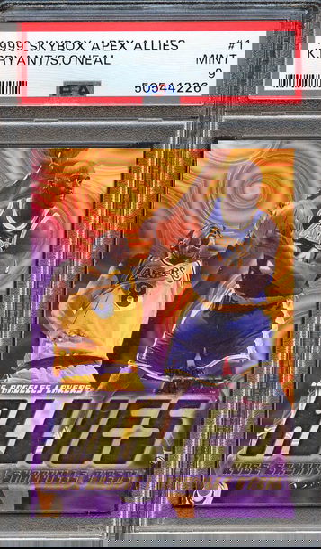 1999 Skybox Apex Allies Kobe Bryant/Shaquille O'Neal PSA 9 (Pop 5)