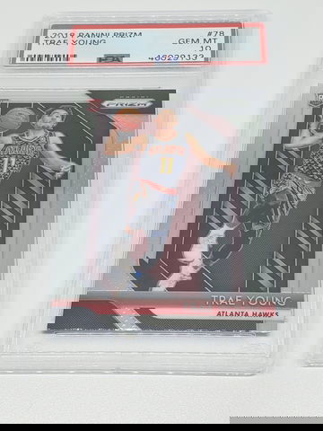 2018-19 trae young prizm rookie psa 10