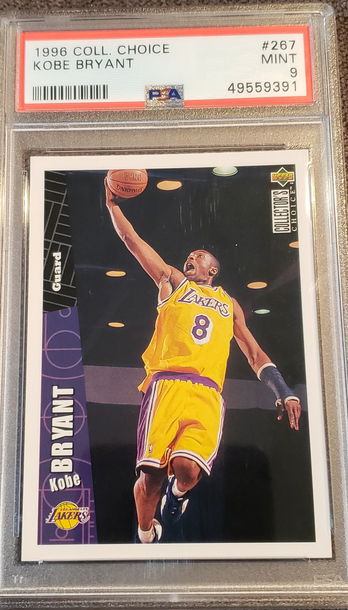 1996 Colectors Choice Kobe Bryant Rookie RC PSA 9